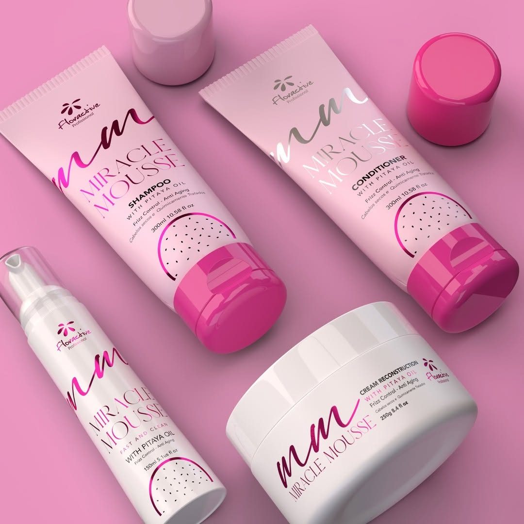 Miracle Mousse shampoo, condicionador, mascara e antifriz